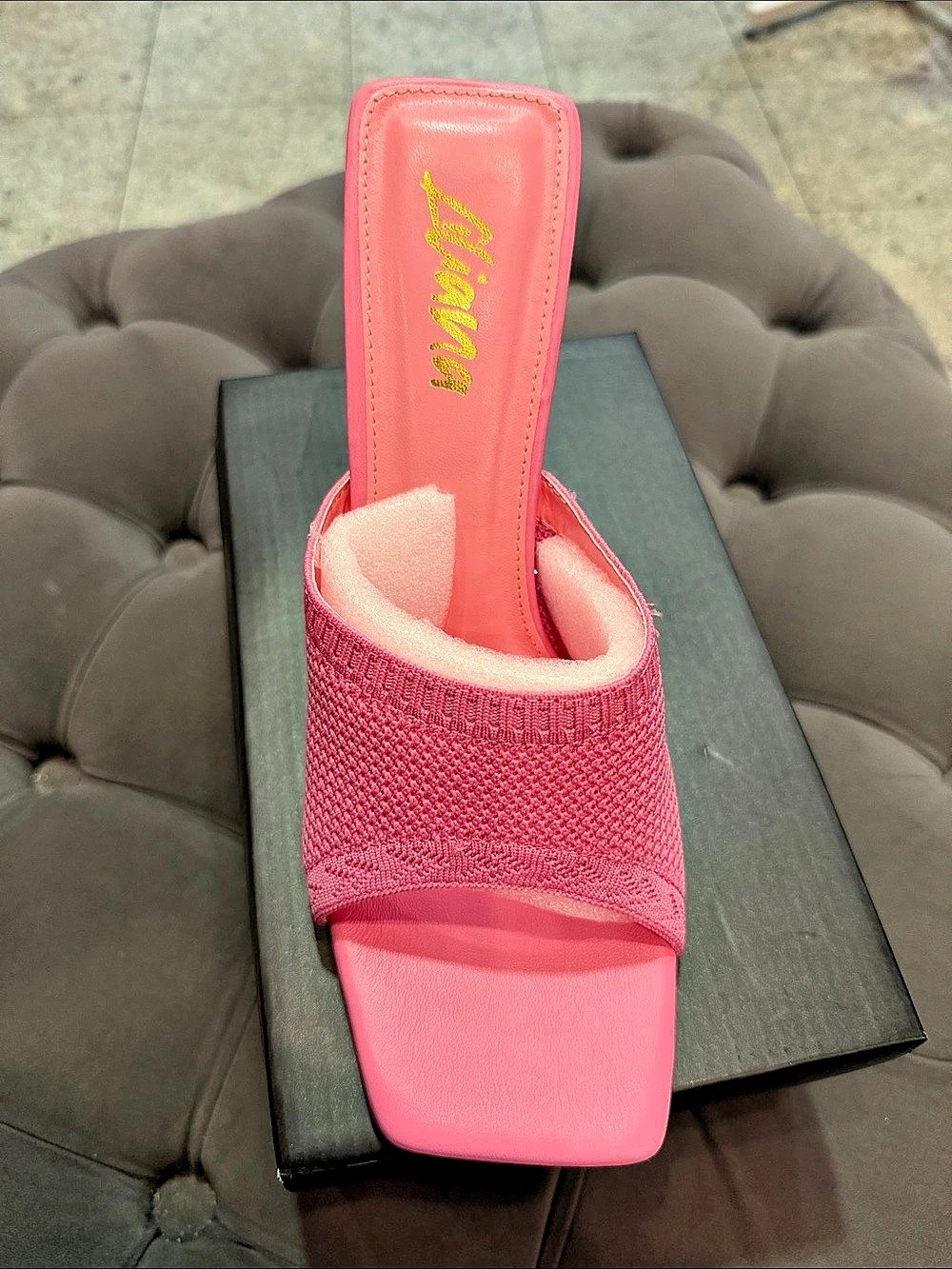 Pink Heeled Mules Like New